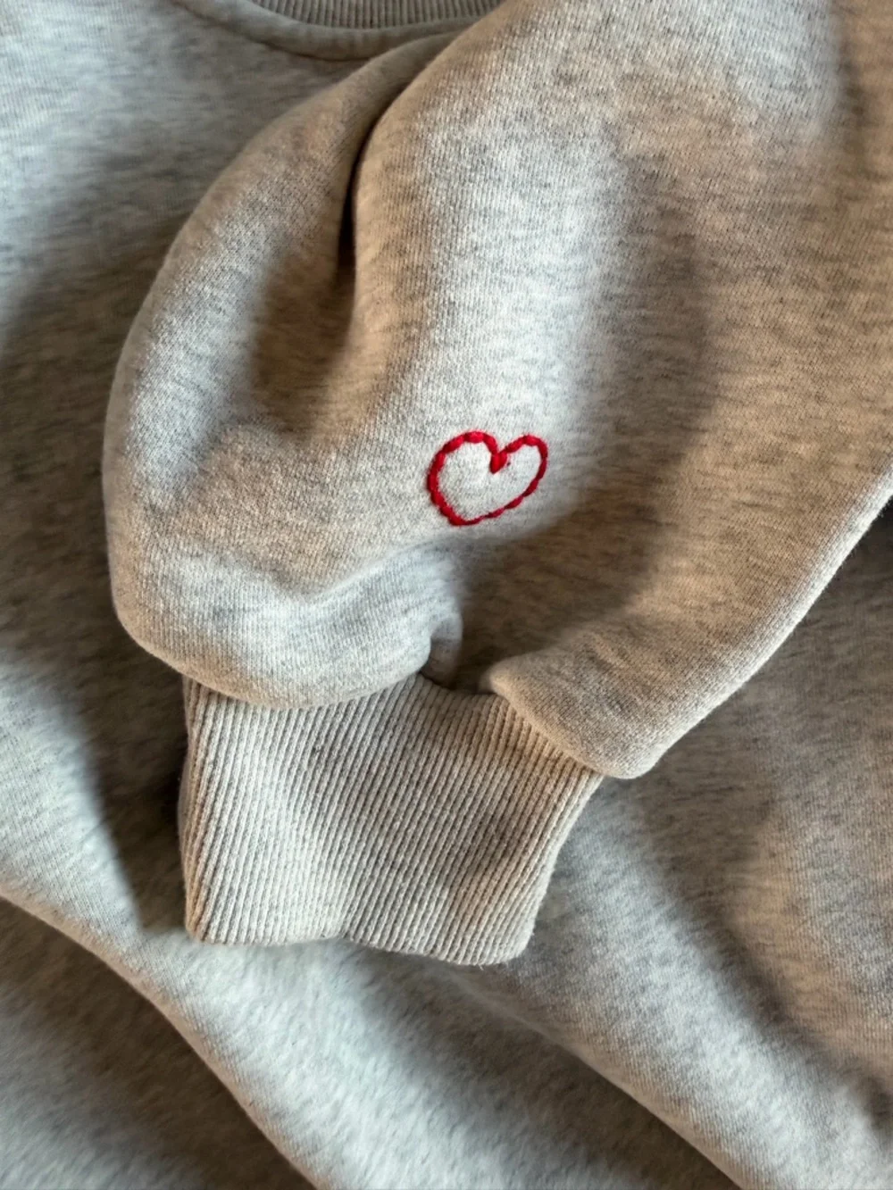 Women’s Crewneck Sweatshirt in Light Gray - Picture 6 of 6
